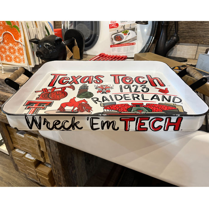 Custom Texas Tech Icon Serving Tray