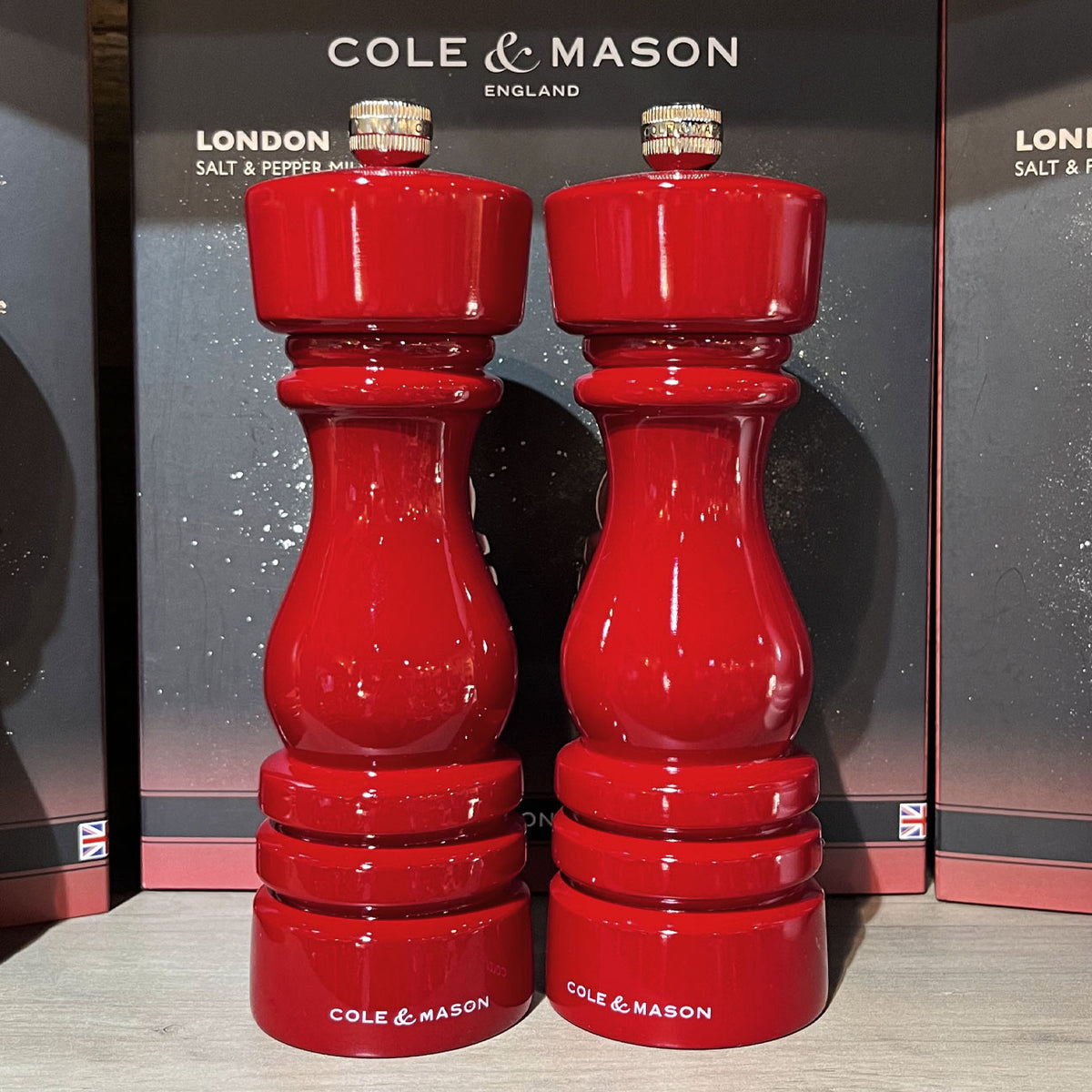 Cole & Mason London Salt & Pepper Mill Set in Red– Whisk'd