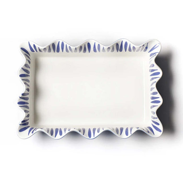 Iris Blue Drop 13 Casserole