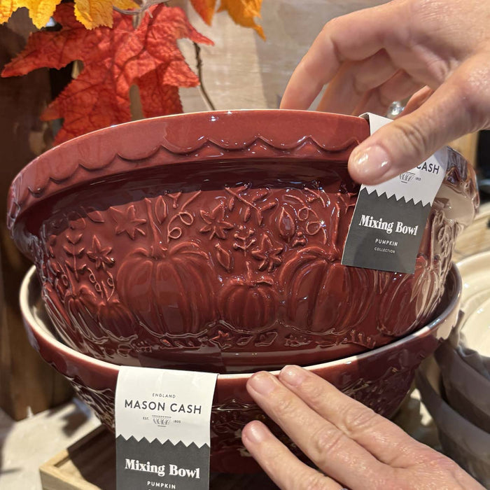 Mason Cash Pumpkin Mixing Bowl in Red