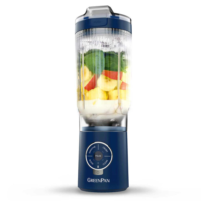 GreenPan Spin & Go Portable Blender in Blueberry