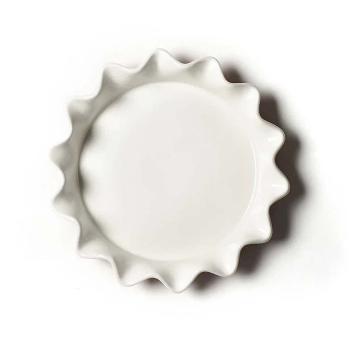 Red Stripe Ruffle 8" Pie Dish
