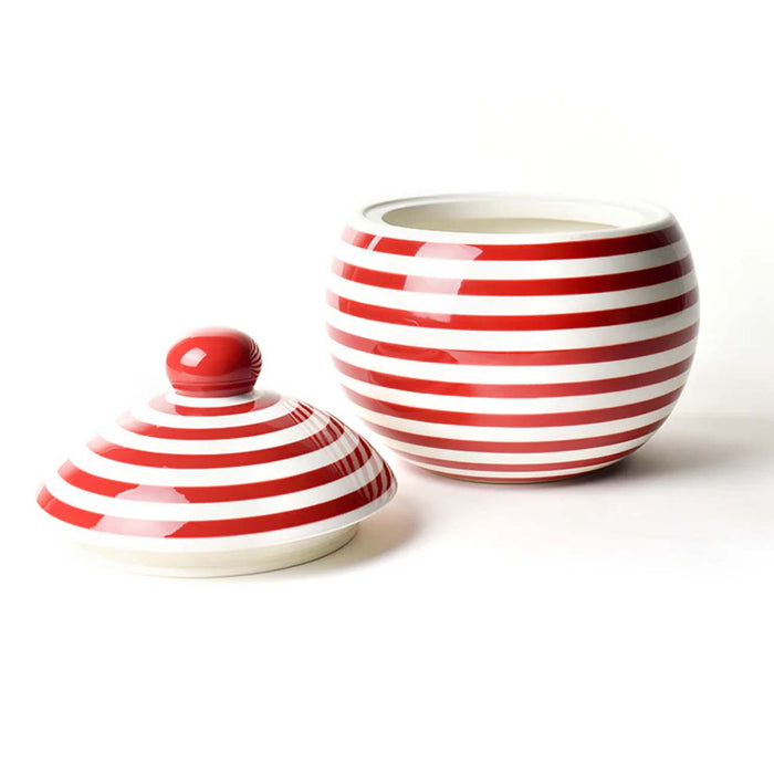 Red Stripe Large Lollipop Jar