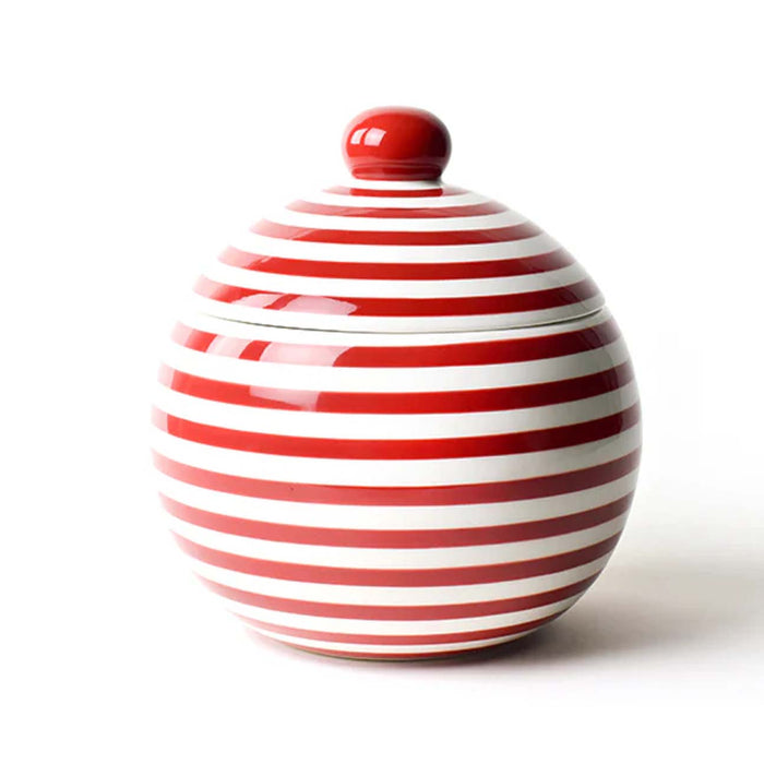 Red Stripe Large Lollipop Jar
