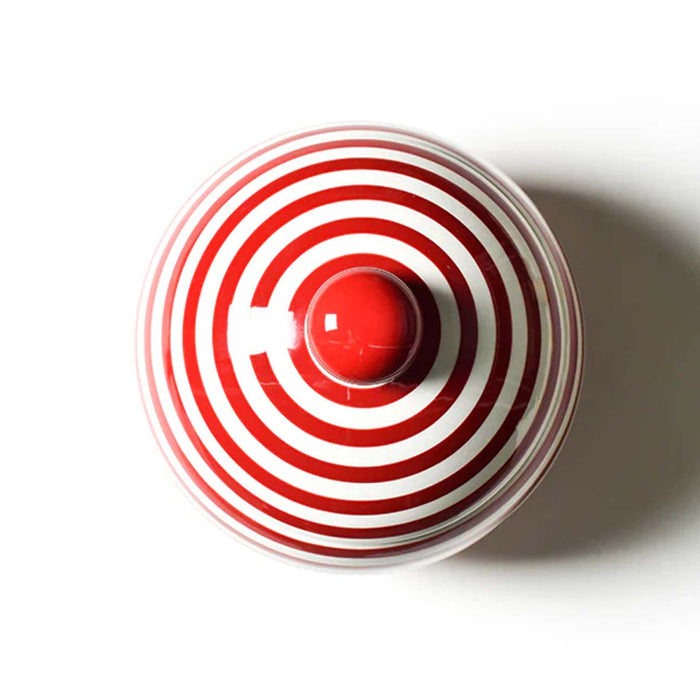 Red Stripe Large Lollipop Jar