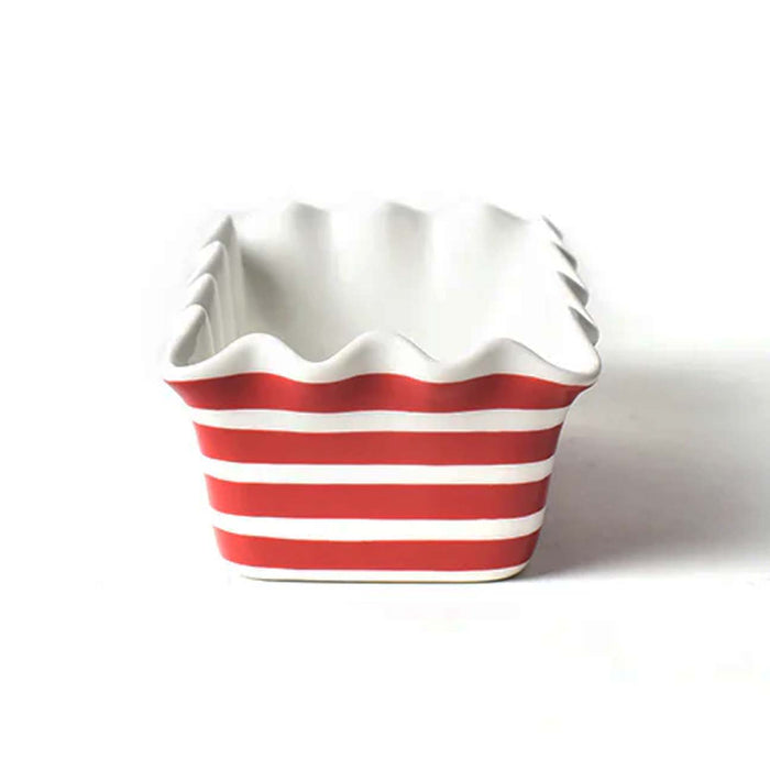 Red Stripe Ruffle Loaf Pan