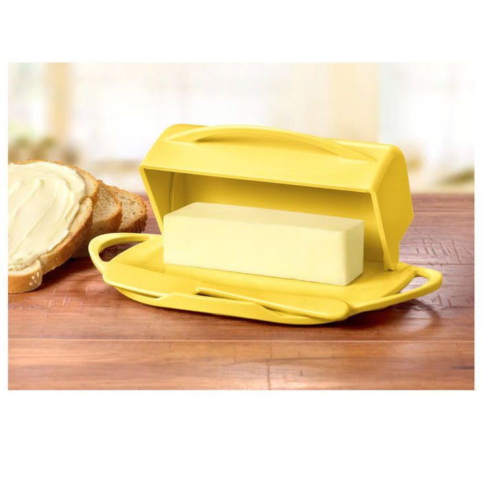 Butterie Flip-Top Butter Dish in Yellow
