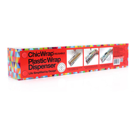 ChicWrap Marble Design Refillable Plastic Wrap Dispenser/Slide