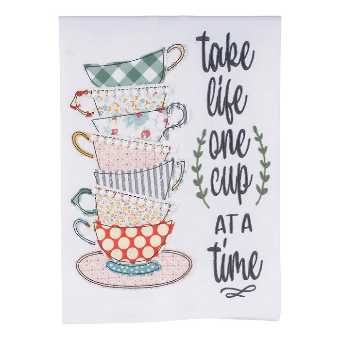 Take Life One Cup at a Time Tea Towel