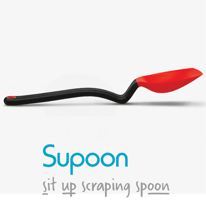 Large Supoon Scraper, Spoon & Measuring Tool in Red